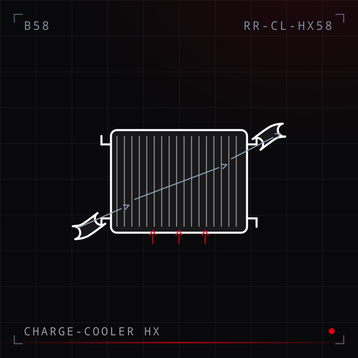 B58 Charge-Cooler Heat Exchanger