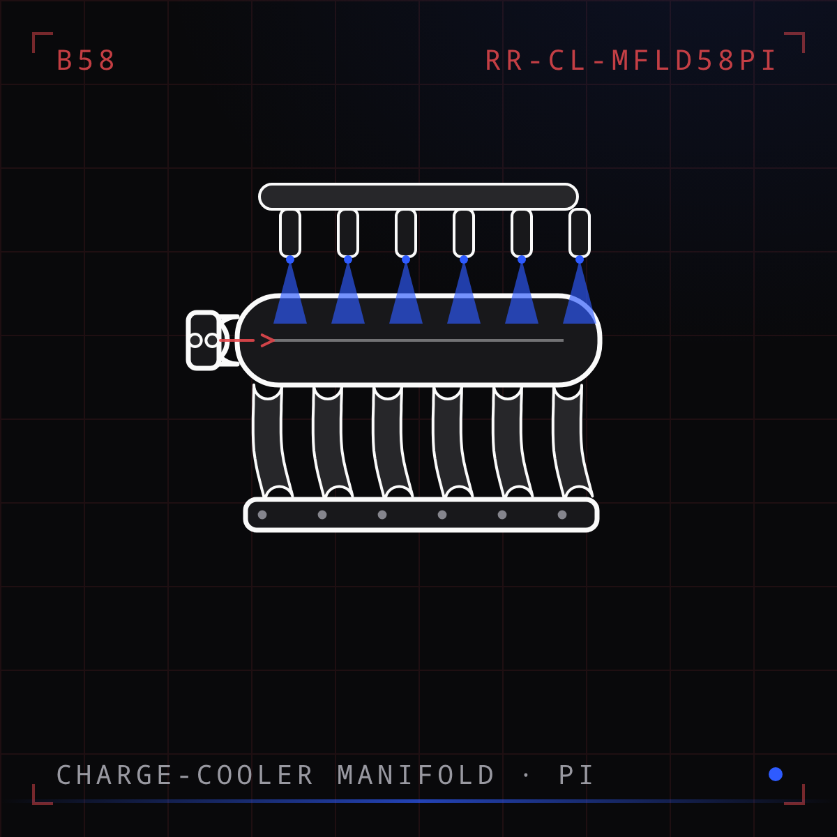 B58 Charge-Cooler Intake Manifold w/ Port Injection