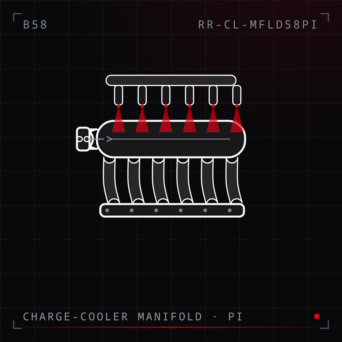 B58 Charge-Cooler Intake Manifold w/ Port Injection