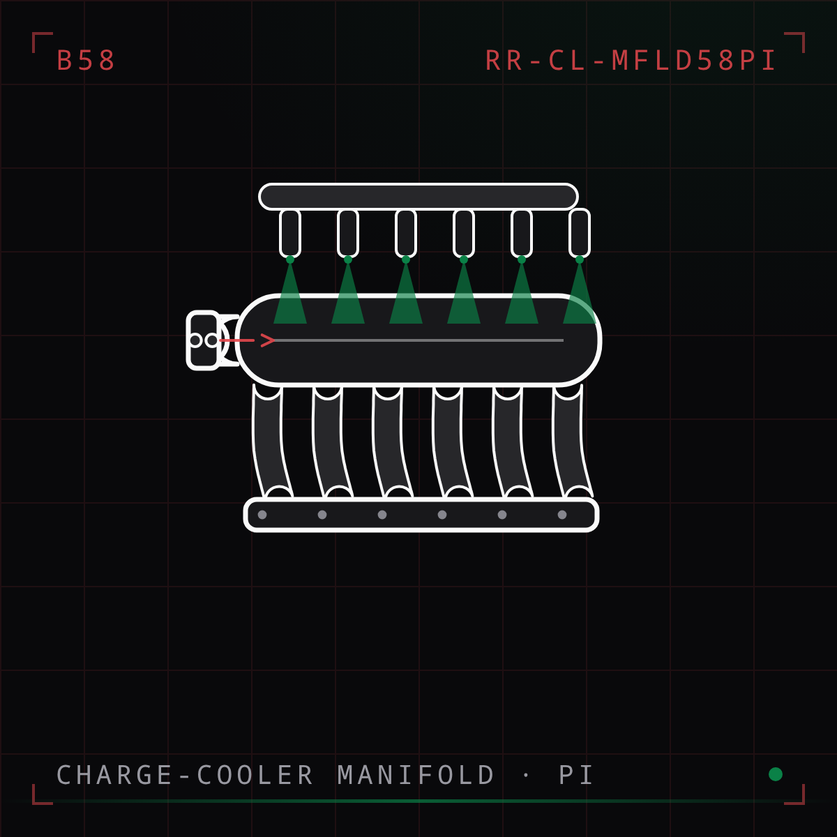 B58 Charge-Cooler Intake Manifold w/ Port Injection