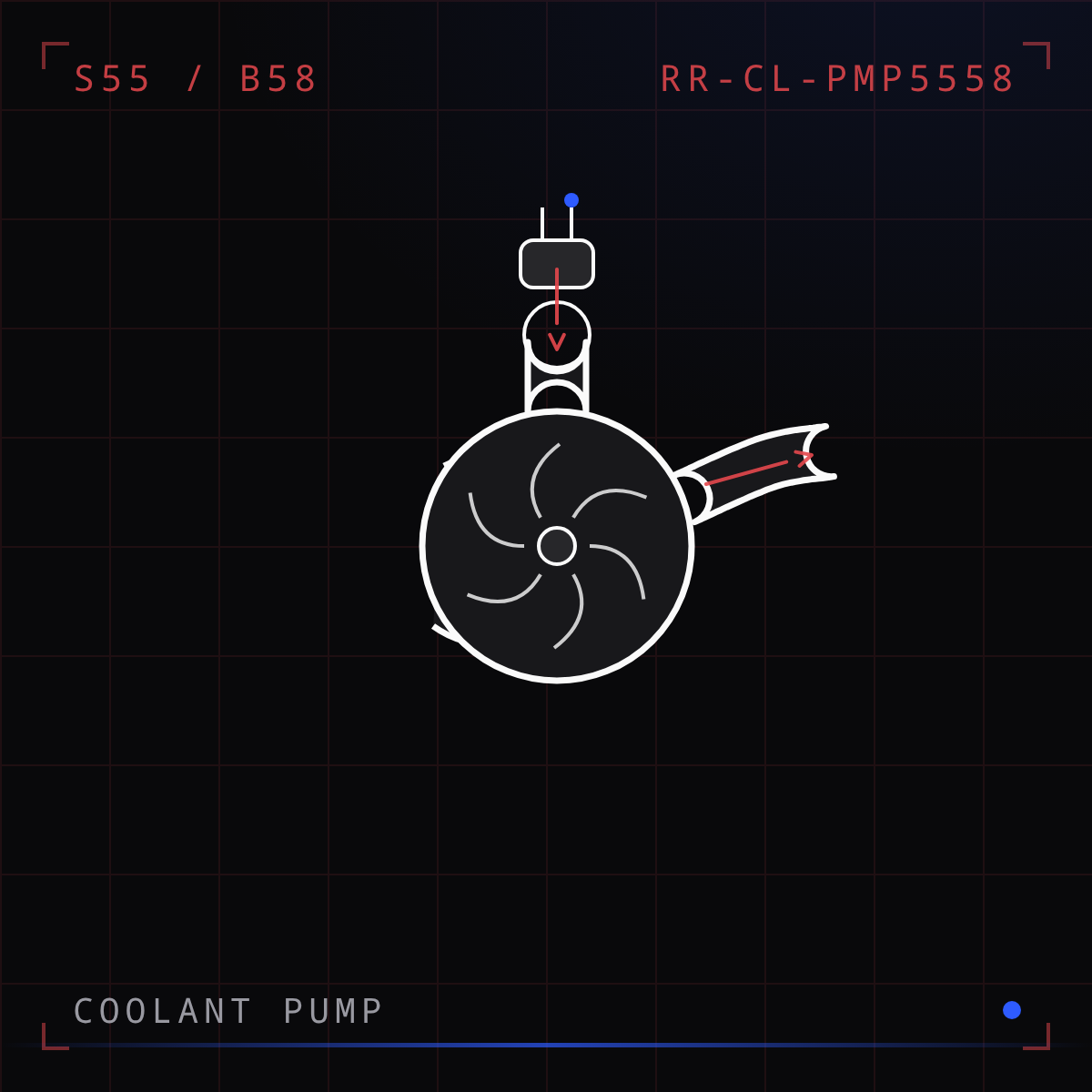 Charge-Cooler Coolant Pump (S55/B58)