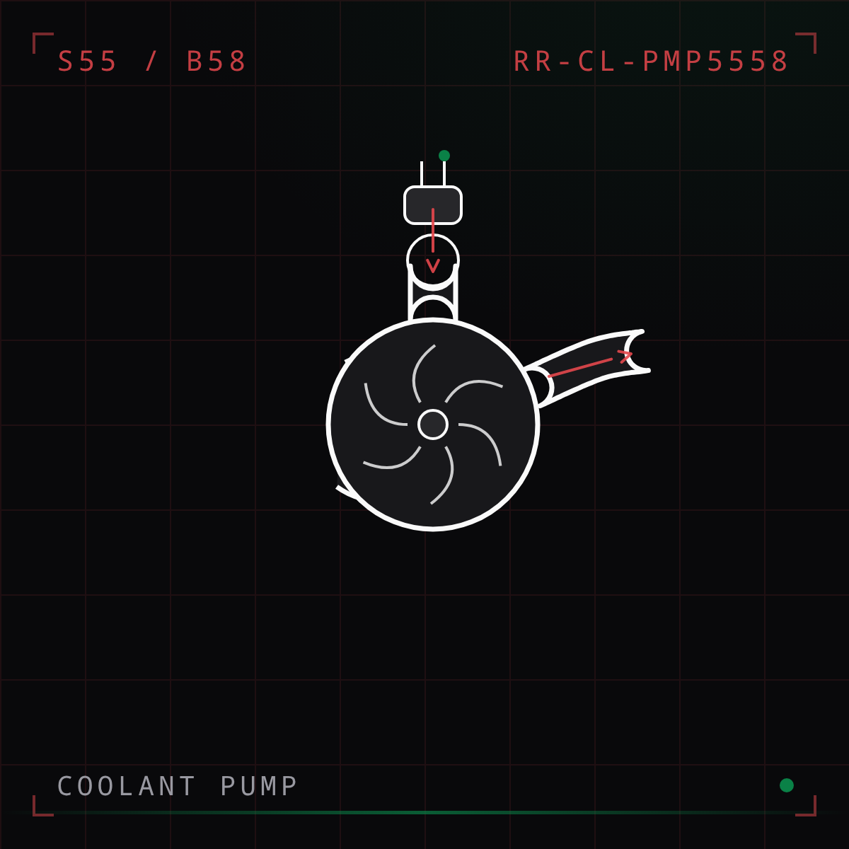Charge-Cooler Coolant Pump (S55/B58)