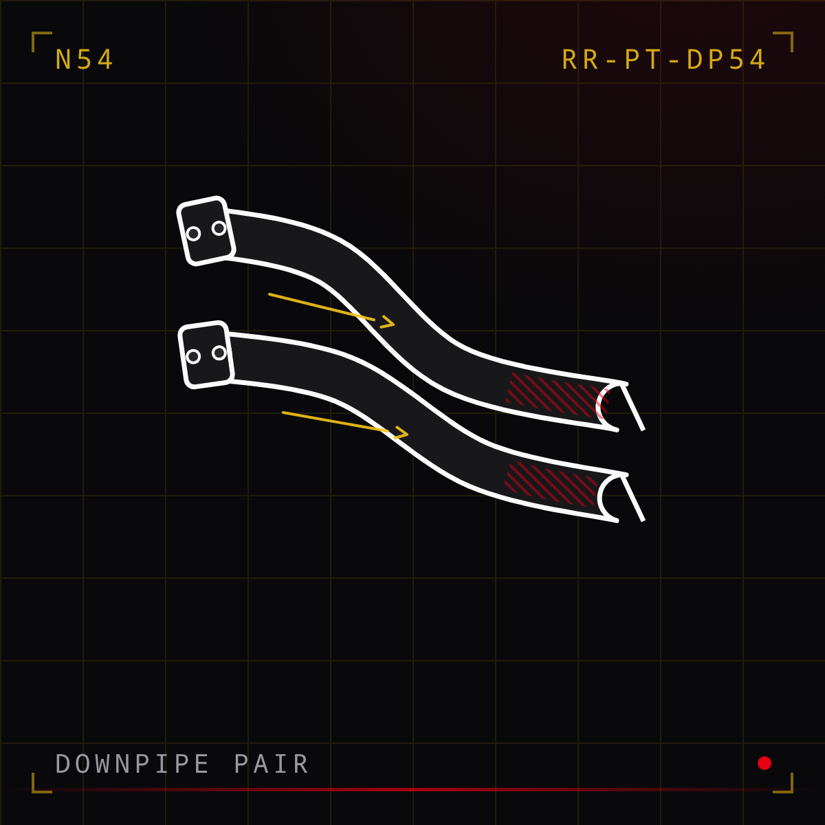 High-Flow Catted Downpipe Pair (N54)