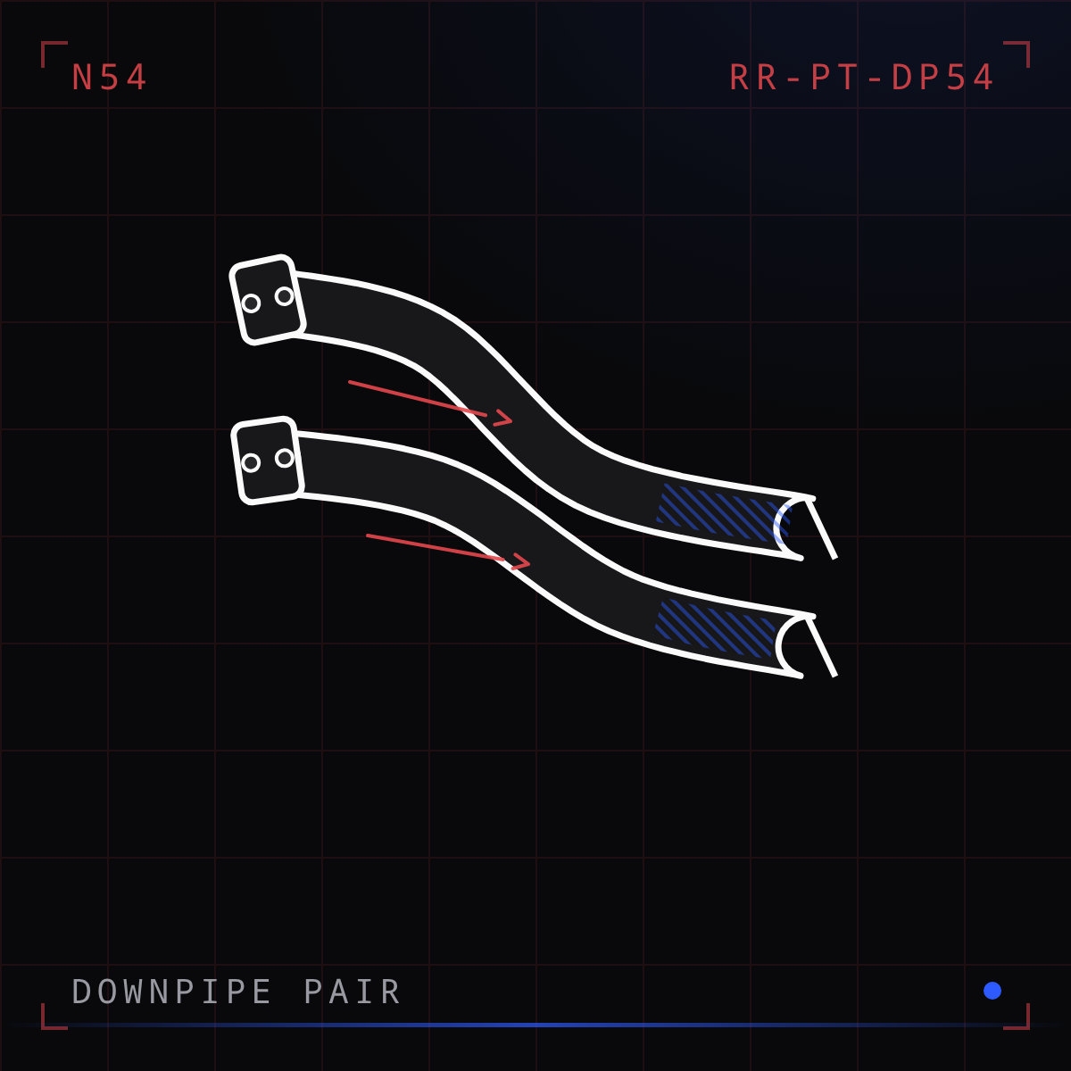 High-Flow Catted Downpipe Pair (N54)