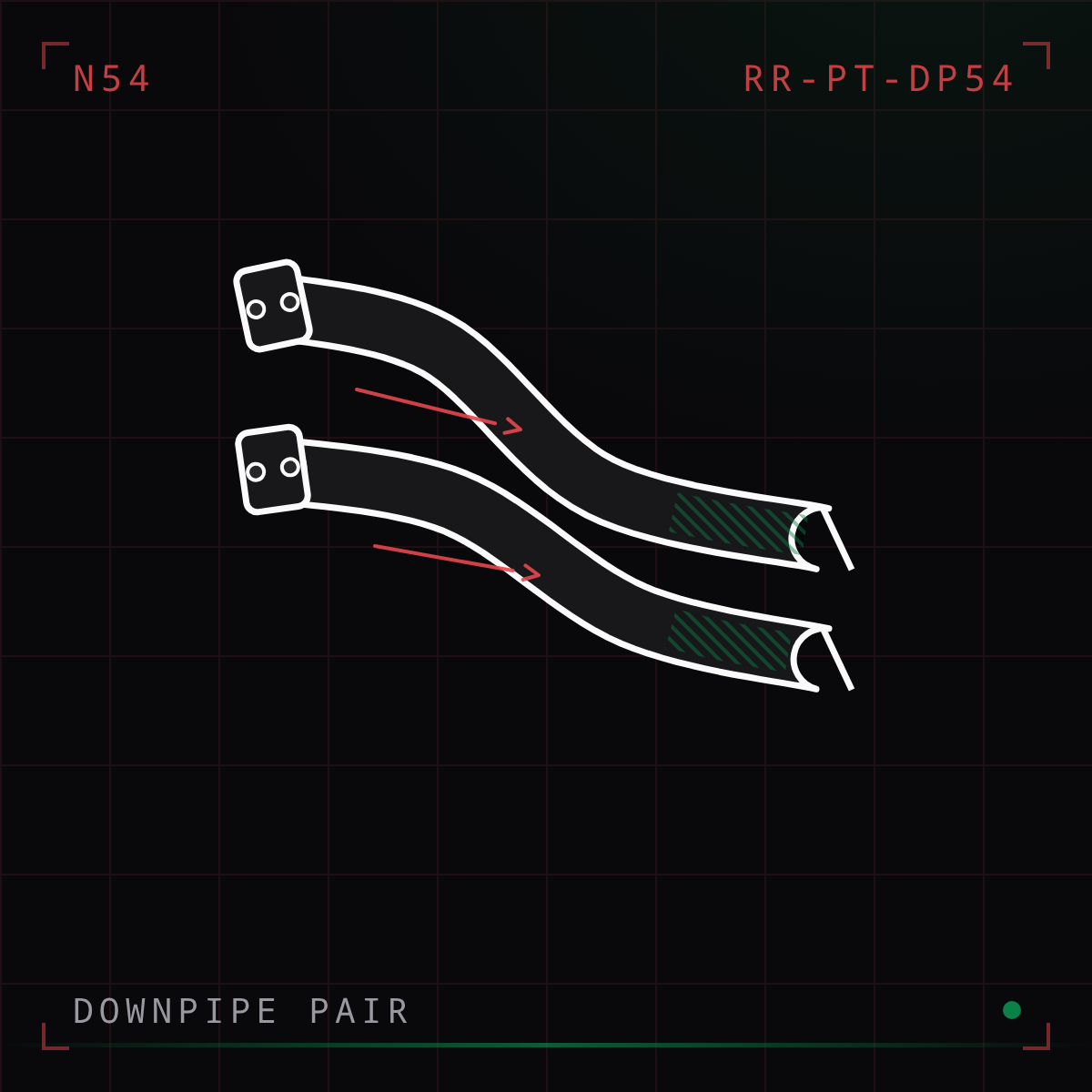 High-Flow Catted Downpipe Pair (N54)