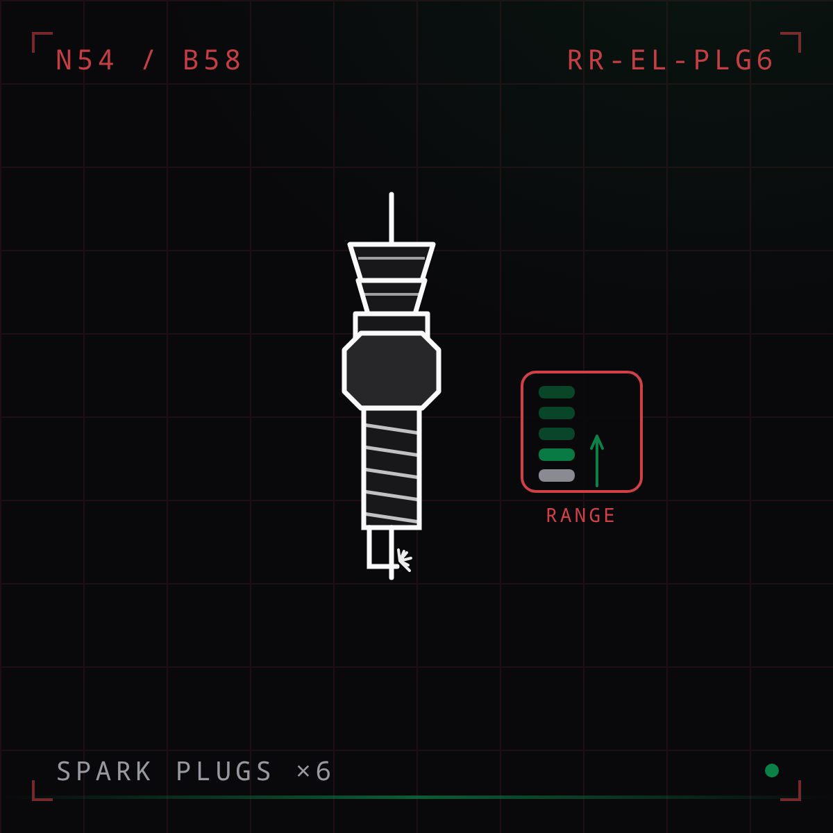 One-Step-Colder Spark Plugs (Set of 6)