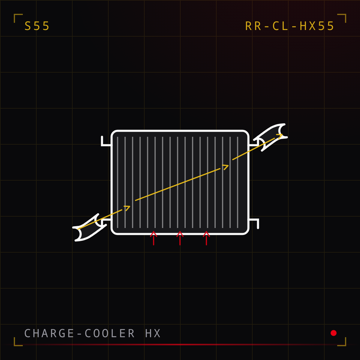 S55 Charge-Cooler Heat Exchanger