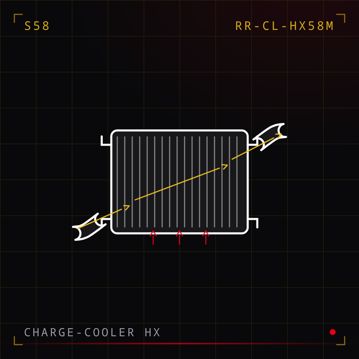 S58 Charge-Cooler Heat Exchanger