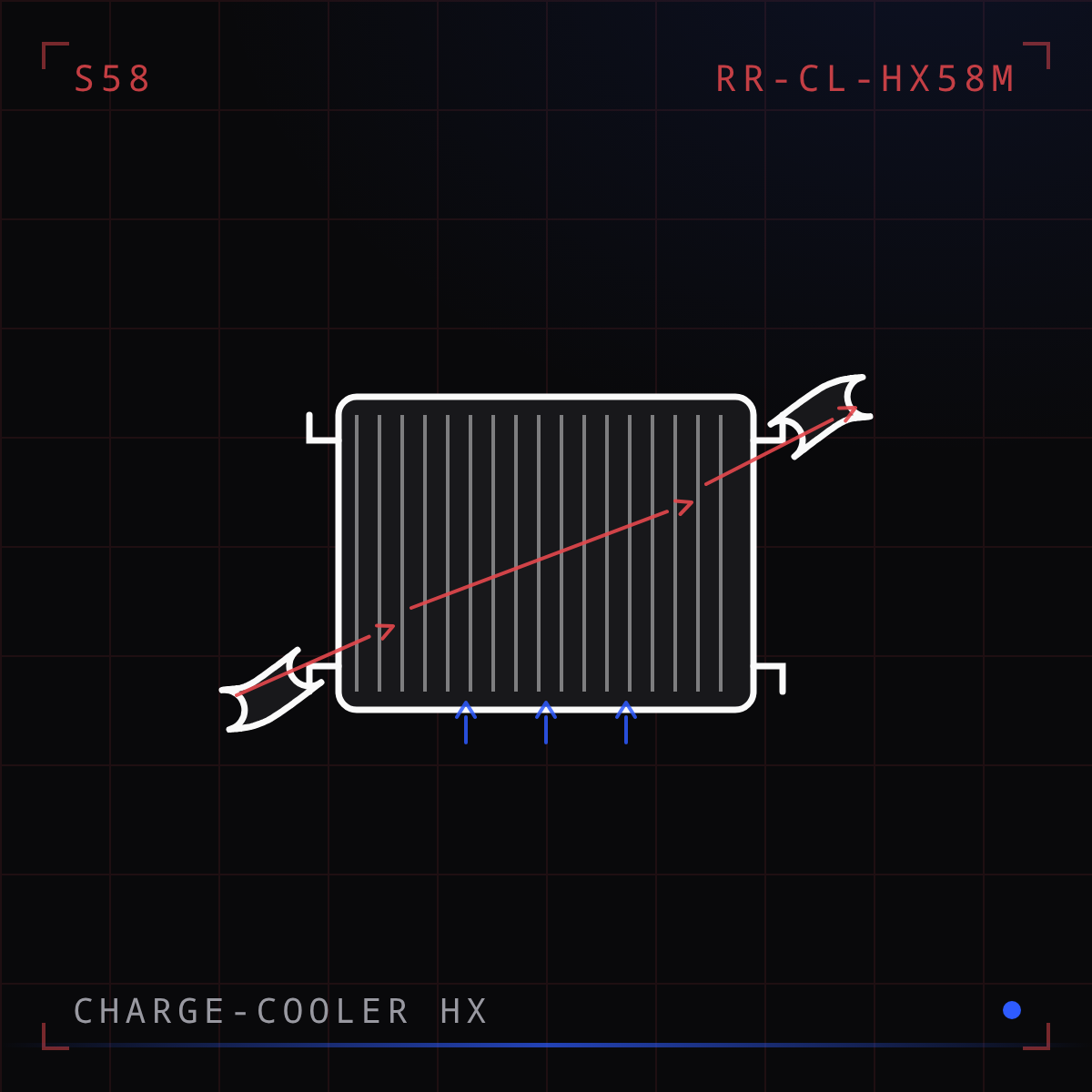 S58 Charge-Cooler Heat Exchanger