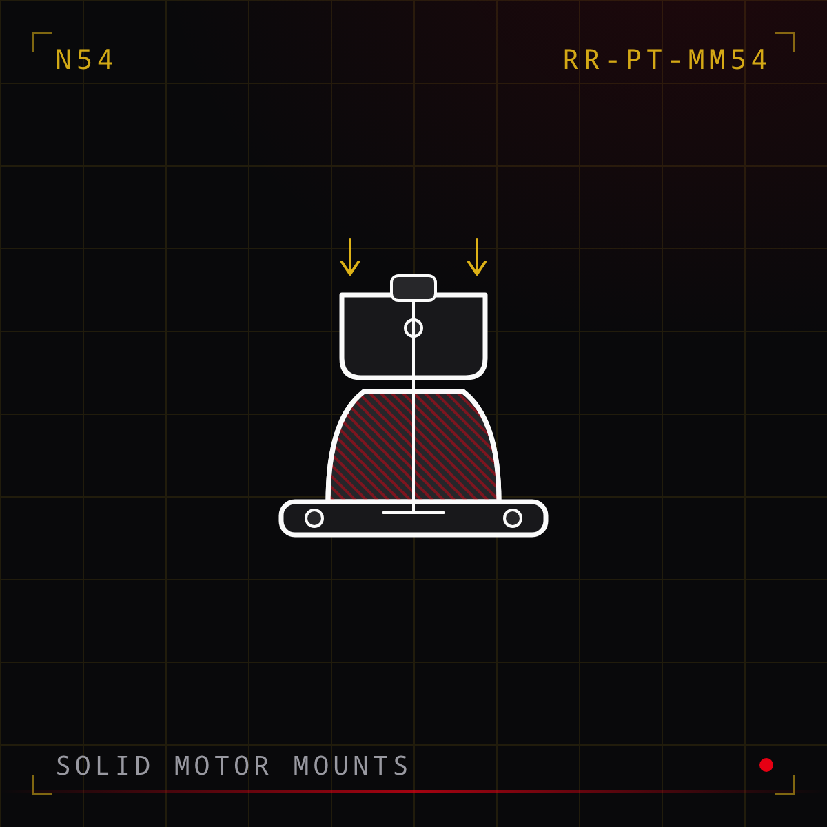 Solid Motor Mount Pair (N54)