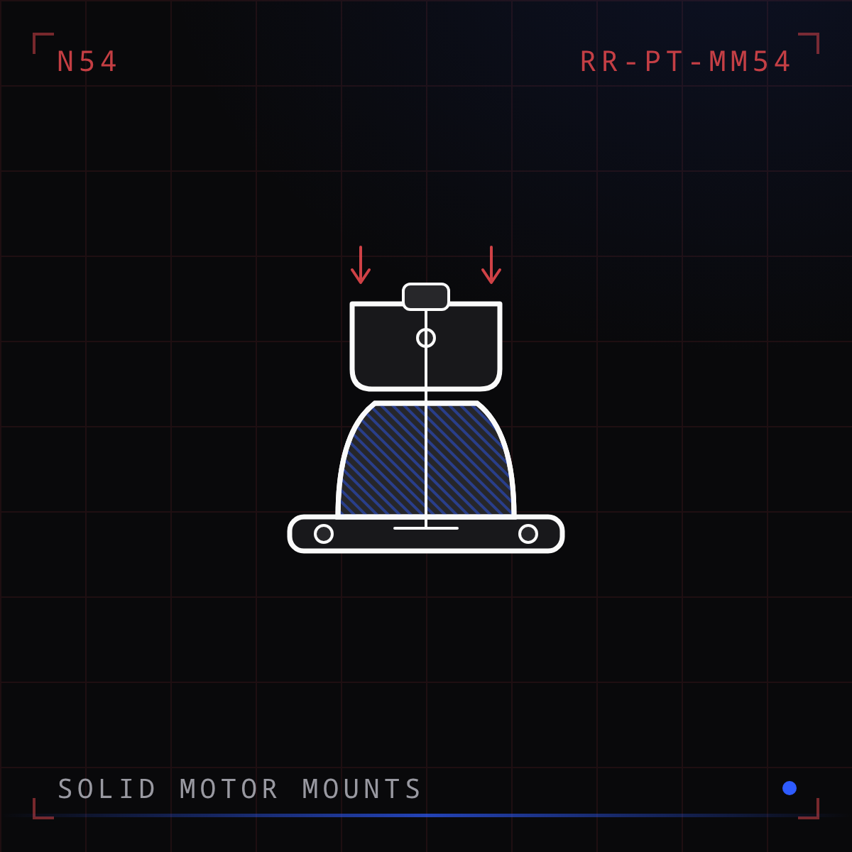 Solid Motor Mount Pair (N54)