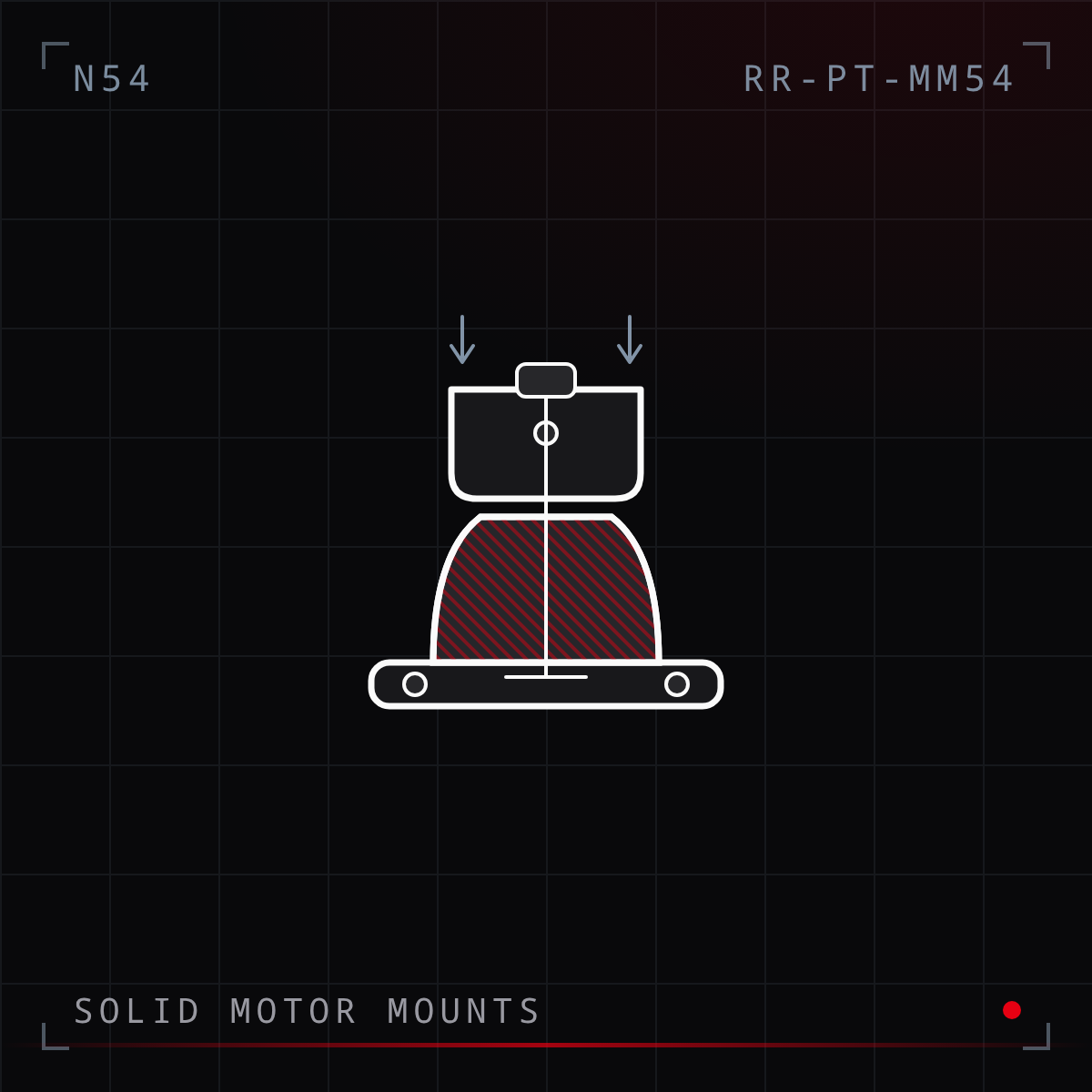 Solid Motor Mount Pair (N54)
