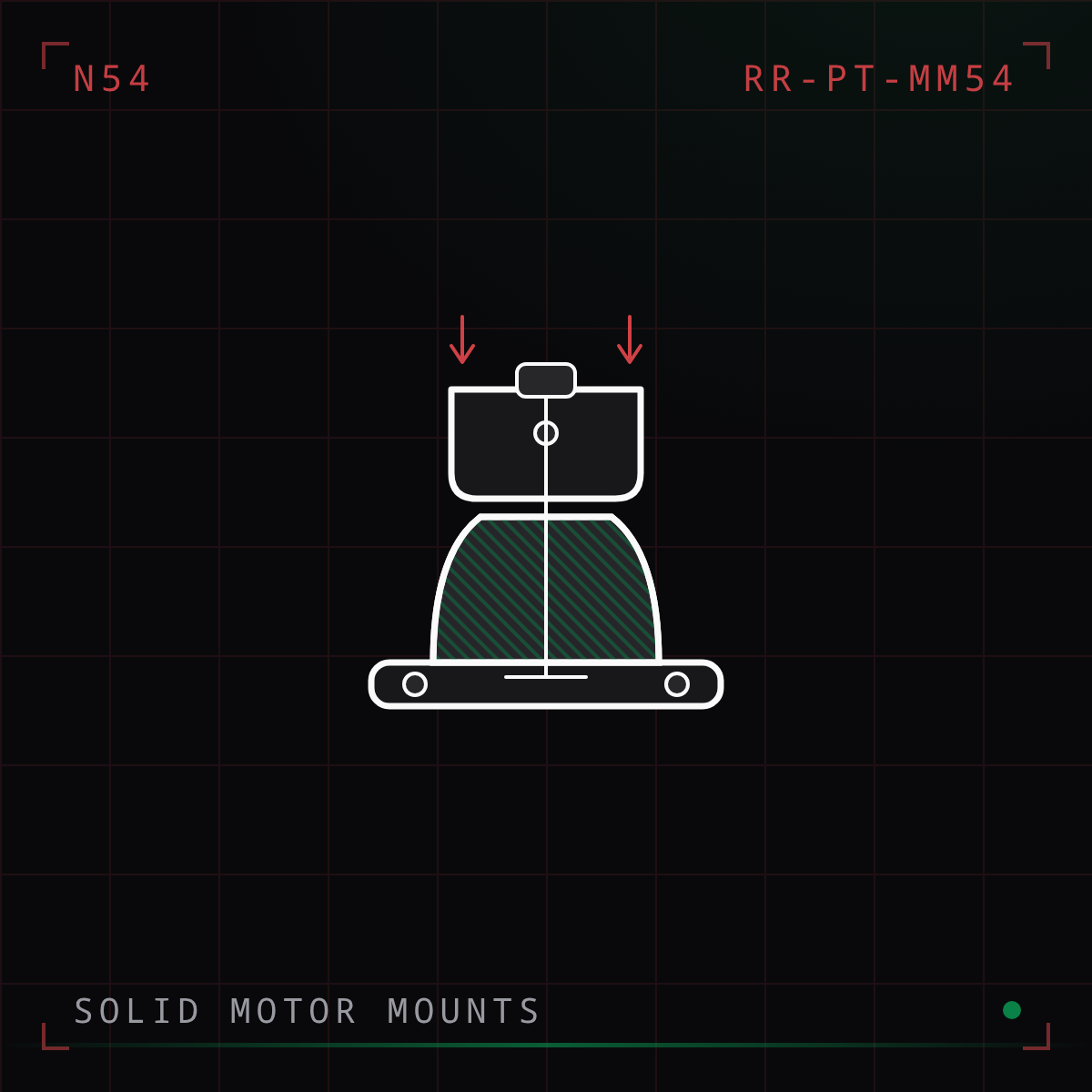 Solid Motor Mount Pair (N54)