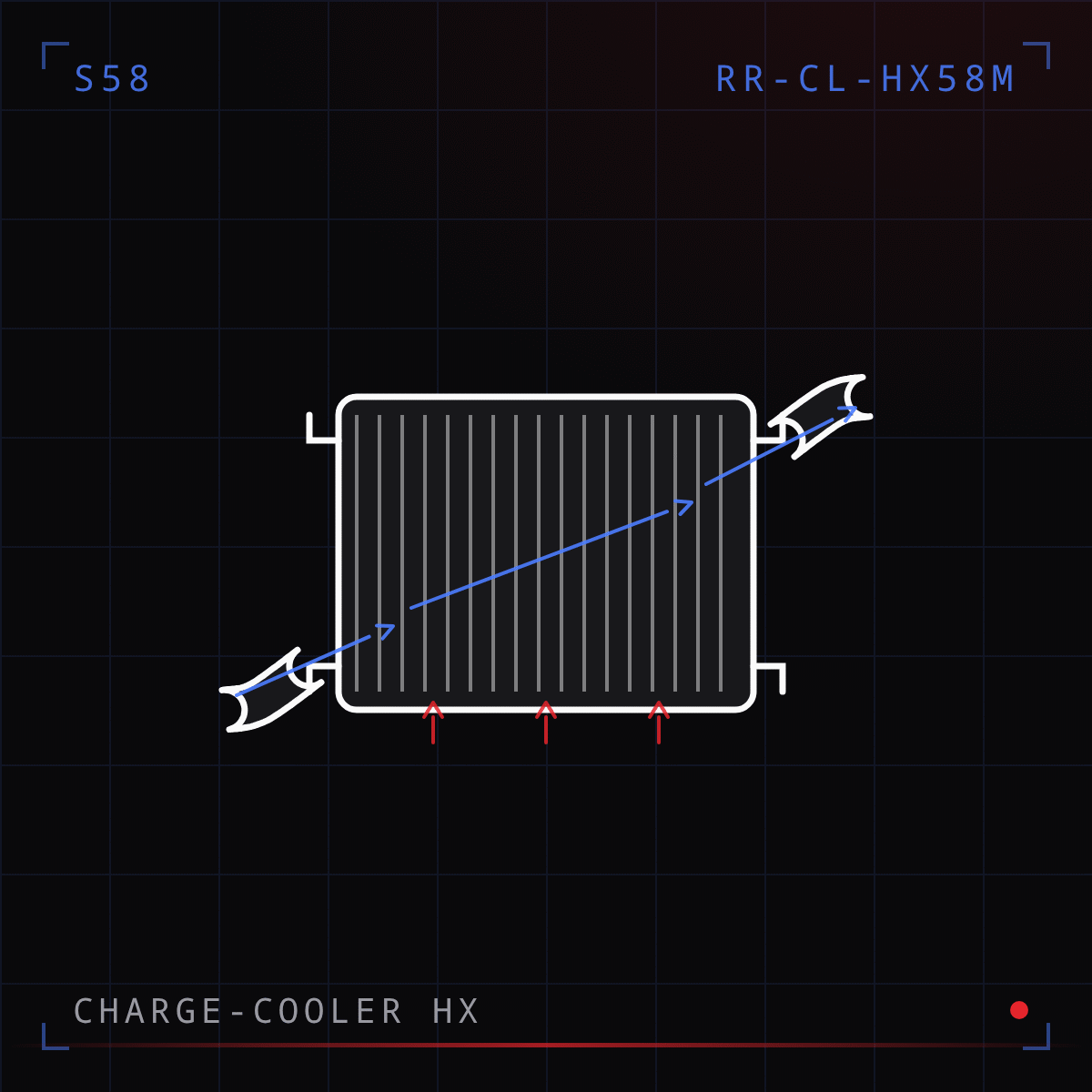 S58 Charge-Cooler Heat Exchanger